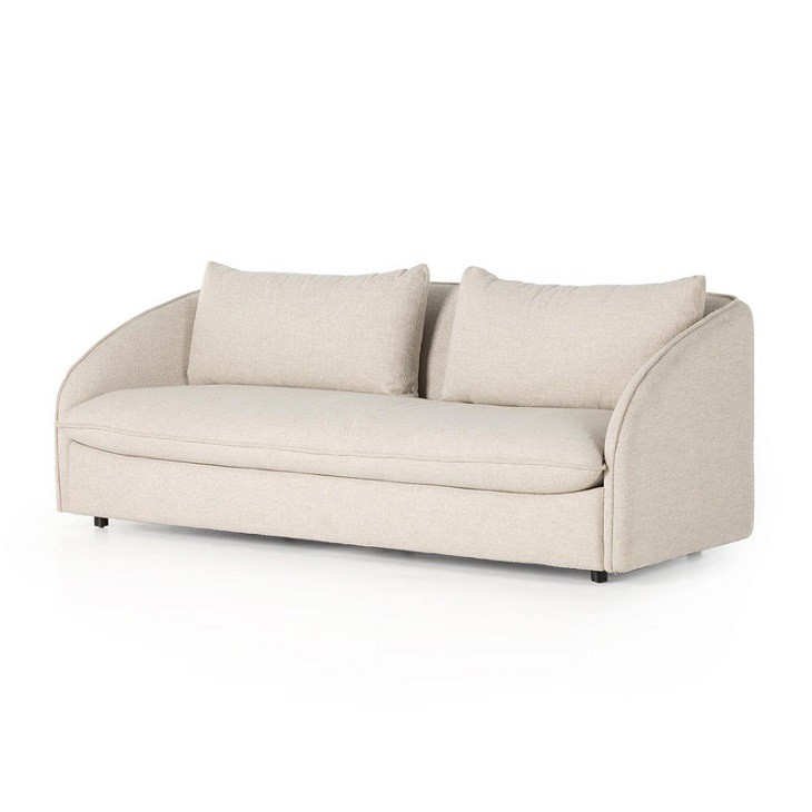 Upholstered Bustle Back Loveseat Sofa Upholstered Bustle Back Loveseat Sofa