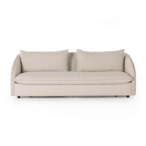 Upholstered Bustle Back Loveseat Sofa Upholstered Bustle Back Loveseat Sofa