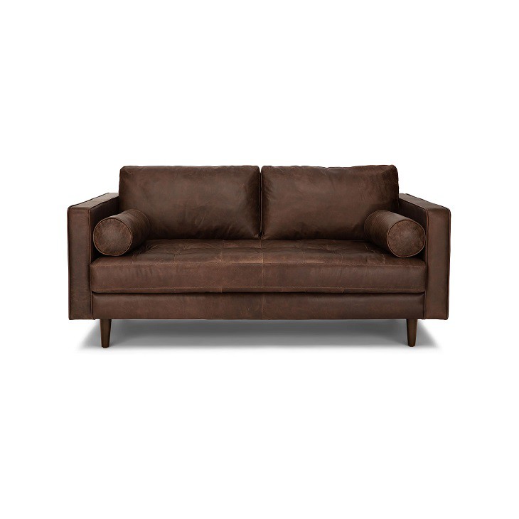 Deep Down-Filled Leather Sofa Deep Down-Filled Leather Sofa