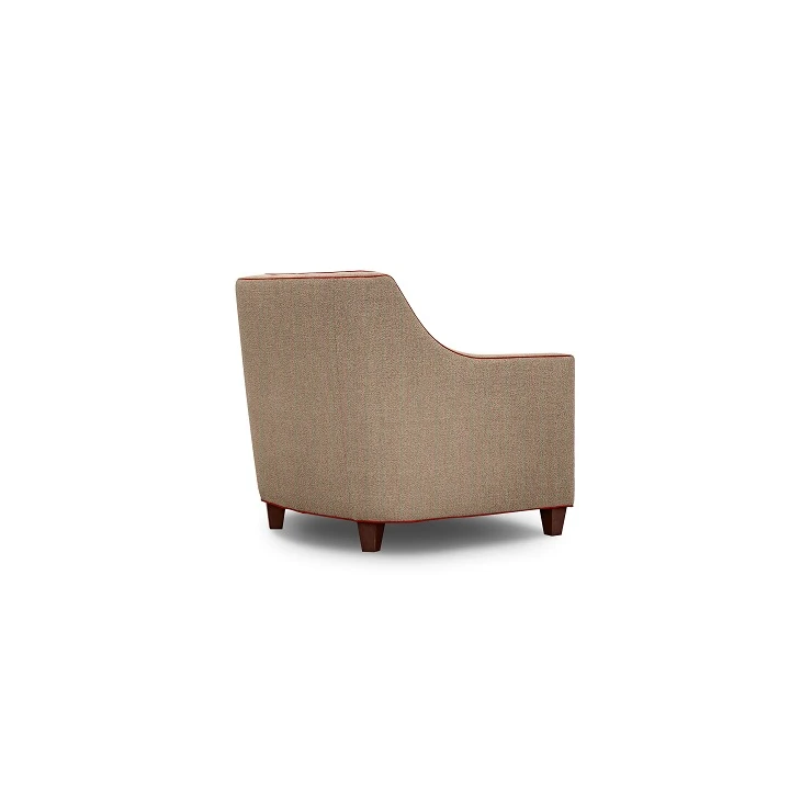 Upholstered Arm Fabric Single Sofa